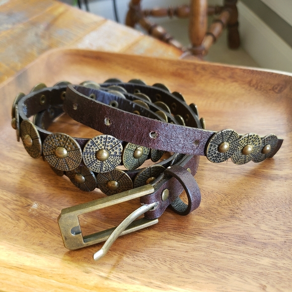 Accessories - Belt brass colored hardware 34 36 38